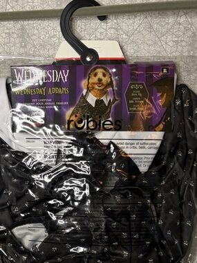 XL Dog Wednesday Addams Cosutume